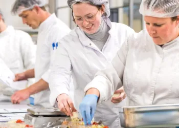 Koks productiekeuken hutten